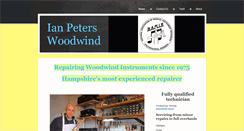 Desktop Screenshot of ianpeterswoodwind.com